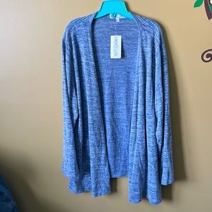 Women’s 2X blue Liberty Lane cardigan